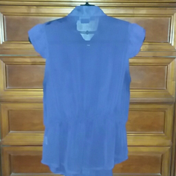 Miley Cyrus Sheer Purple Top - Picture 2 of 4